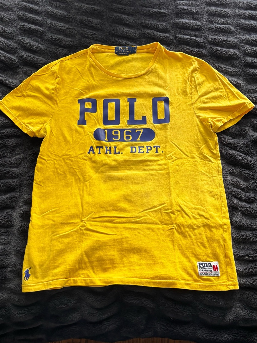 Ralph Lauren - Yellow Crewneck Tee with Graphics